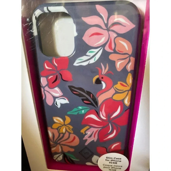 NEW Coastal Paradise Vera Bradley Slim Case for iPhone 11/XR Cockatoo Hibiscus - Picture 8 of 8